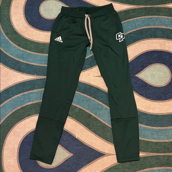 Adidas Dark Cal Poly Green Athletic Pants - Picture 1 of 5